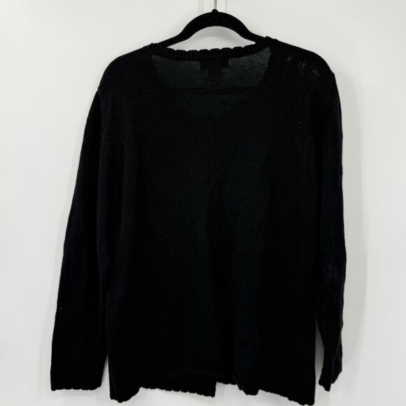 Drapers Damons Christmas Cardigan size XL Button Up Holly Poinsettia Embroidered - Picture 10 of 11